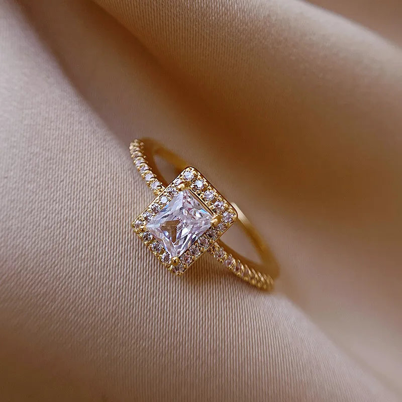 Adjustable Open Square Ring