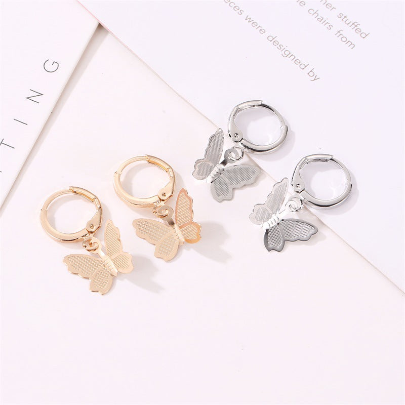Korean Style Fashion Butterfly Earrings for Women