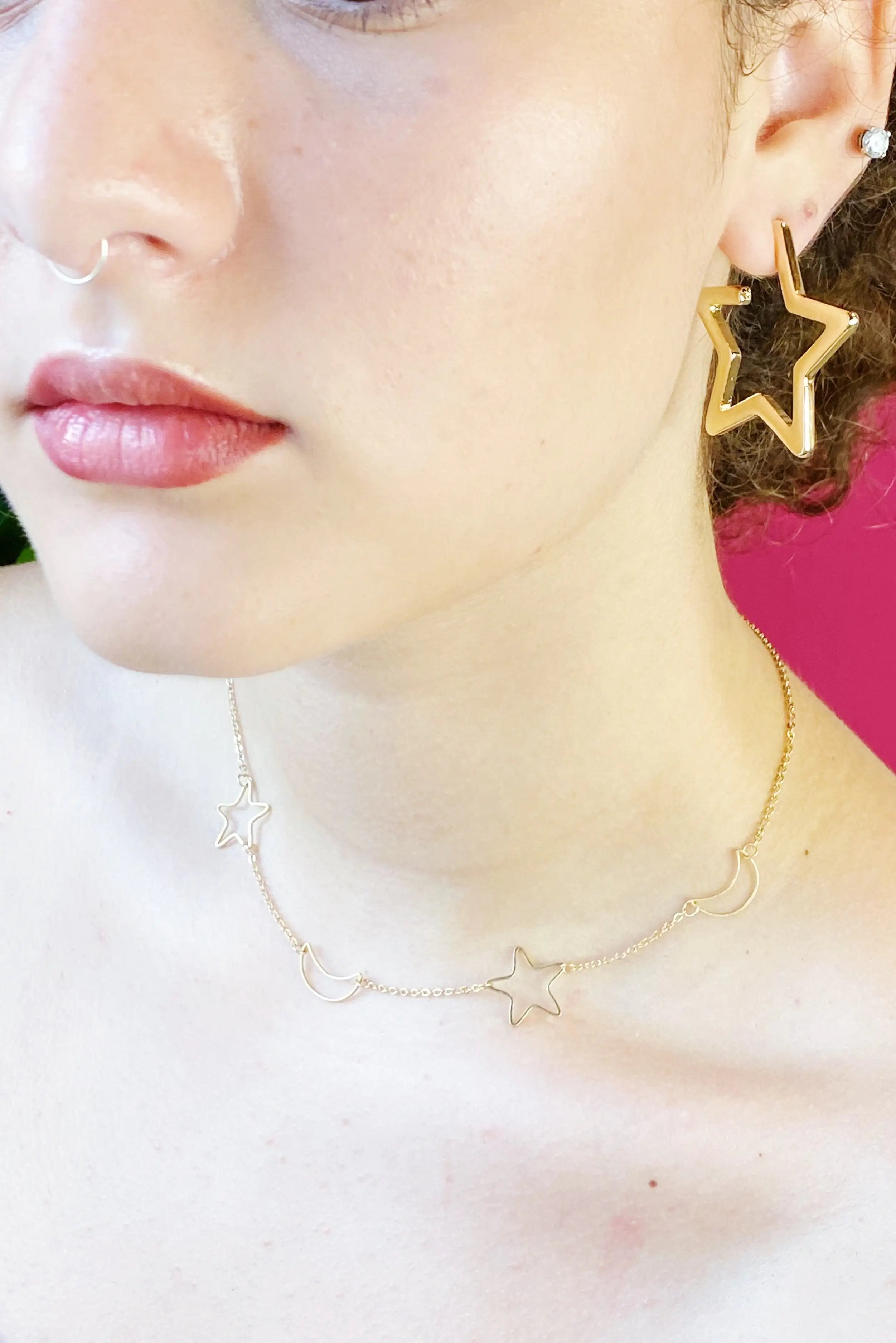 Golden Stars Earrings