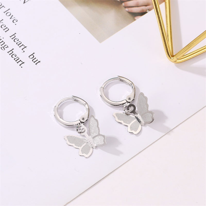 Korean Style Fashion Butterfly Earrings for Women