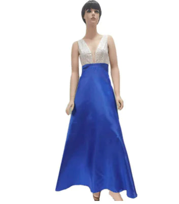 Bailey Sleeveless Sequin Dress with V-Neck (One Piece)