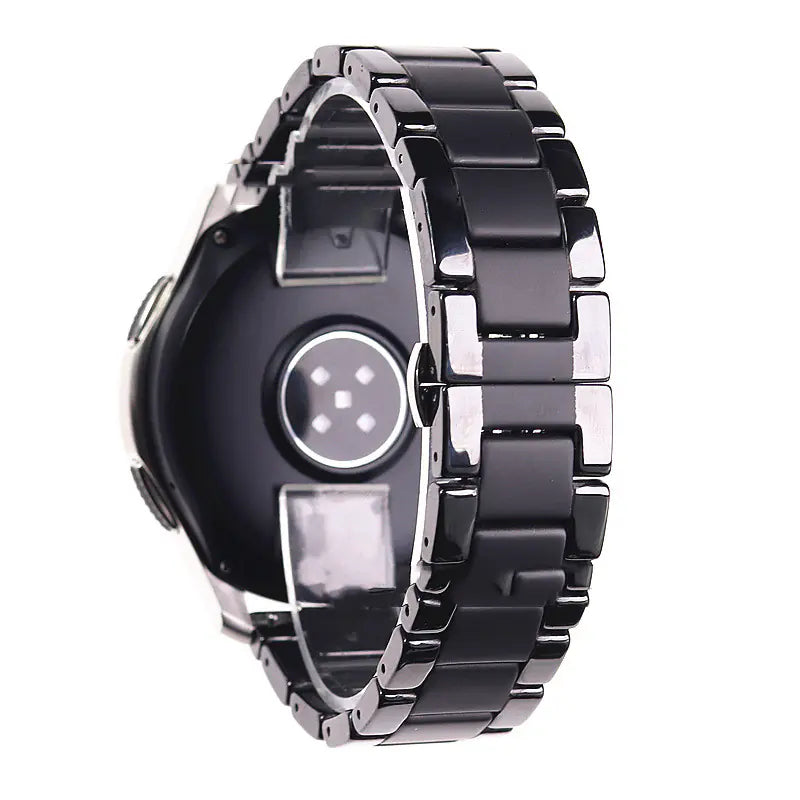 Five-Pearl Ceramic with Black Frosted Strap