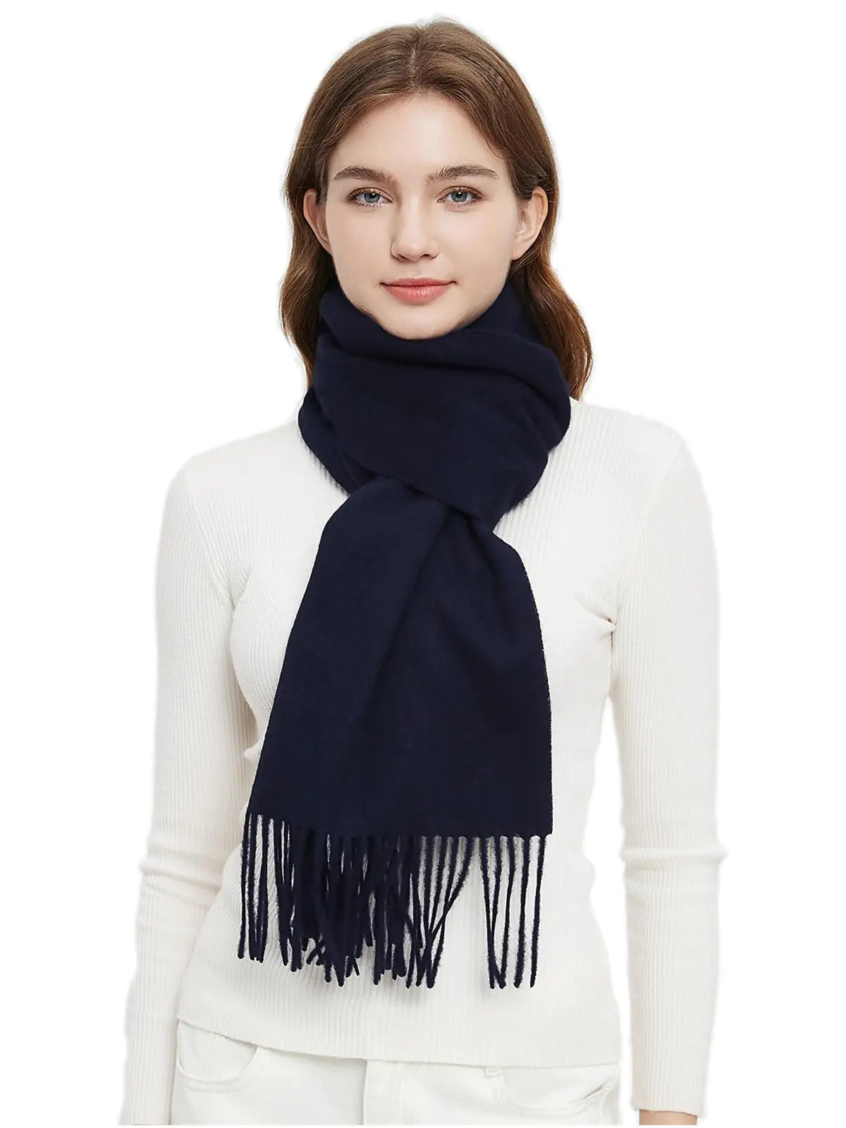 Novawo Wool Scarf Soft Warm Winter Scarves Wraps for Women