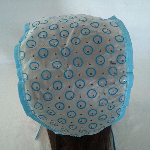 1Pc/1Set Hair Dyeing Cap with Holes Hair Highlight Hat Reusable DIY Home Use Hair Styling Tools Pro Beauty Salon Supplies