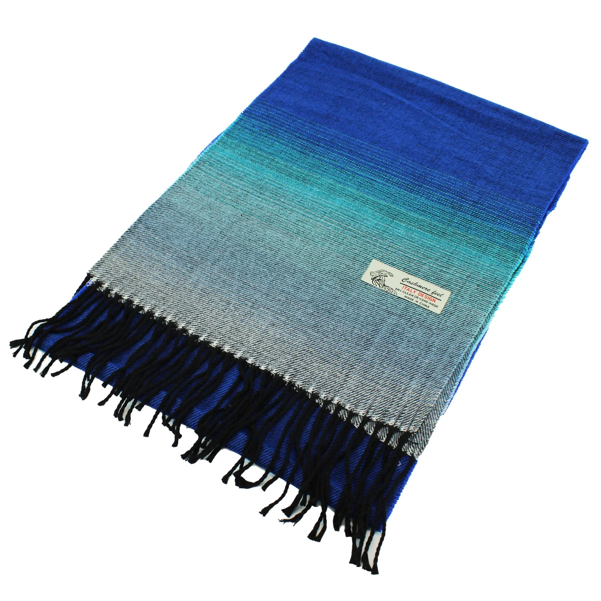 PASKMLNA Winter Scarf For Men & Women Cashmere Feel Scarf (CM44-7 Royal Blue)