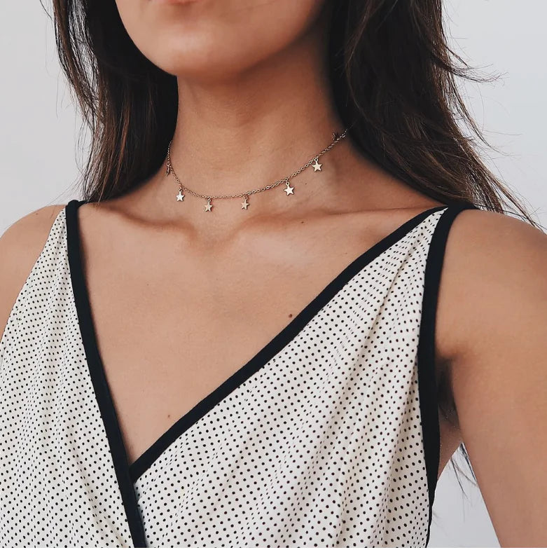 Pentagram Pendant Necklace, Star Necklace