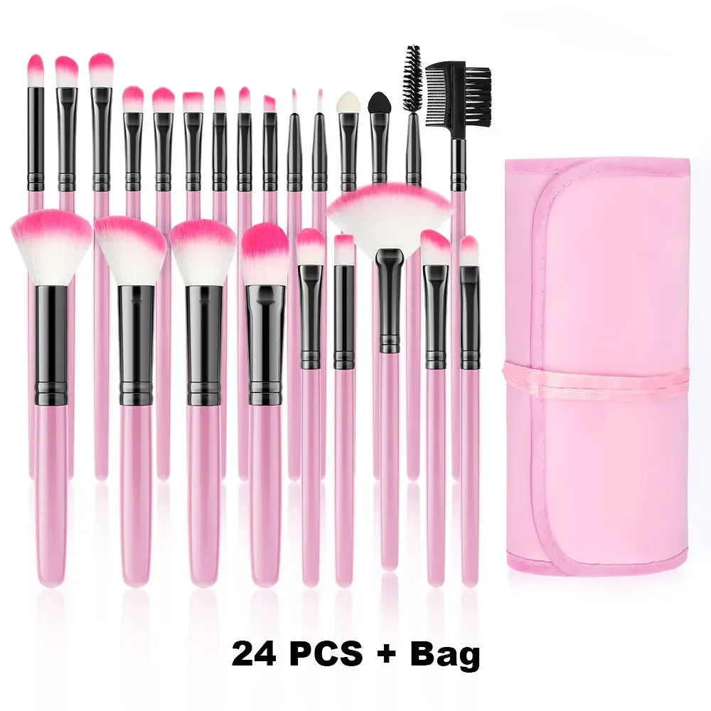 10-32PCS Makeup Brush Set Soft Fluffy Powder Foundation Contour Blush Concealer Eyeshadow Blending Highlighter Women Beauty Tool