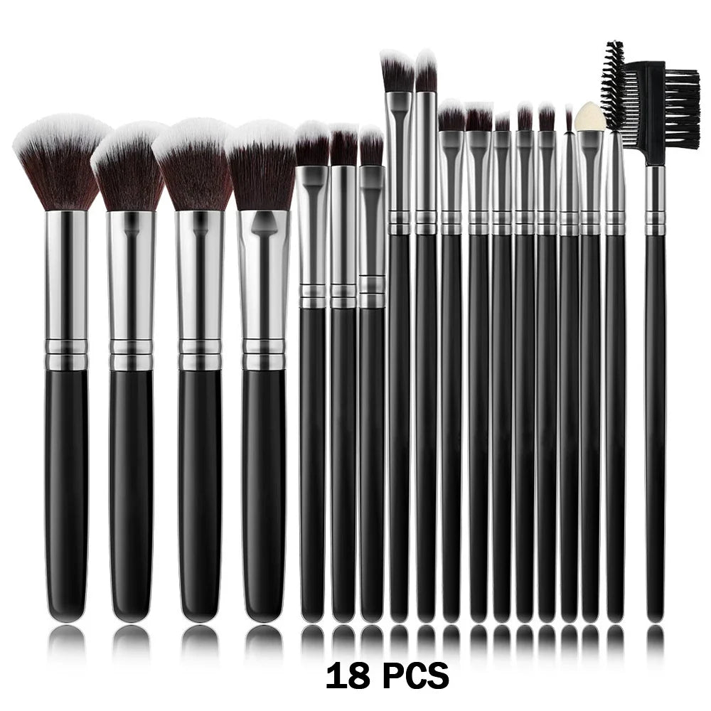 10-32PCS Makeup Brush Set Soft Fluffy Powder Foundation Contour Blush Concealer Eyeshadow Blending Highlighter Women Beauty Tool