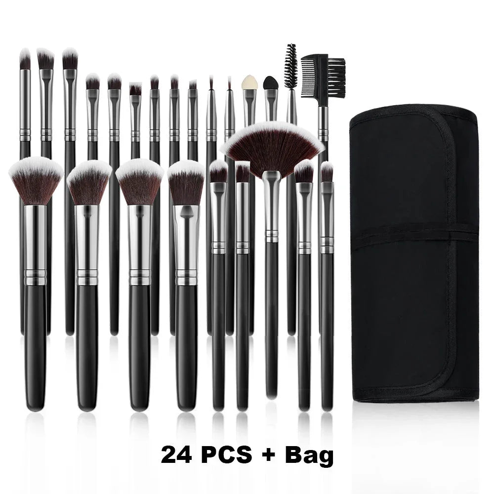 10-32PCS Makeup Brush Set Soft Fluffy Powder Foundation Contour Blush Concealer Eyeshadow Blending Highlighter Women Beauty Tool