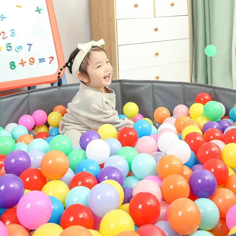 100Pcs Thickened Ocean Ball Children's Toys Colorful Ball Children Outdoor Playground Plastic Balls Explosion-proof Colored Toys