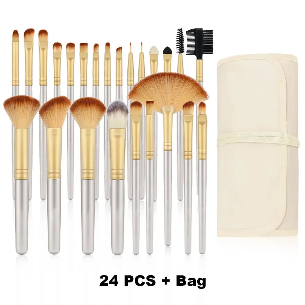 10-32PCS Makeup Brush Set Soft Fluffy Powder Foundation Contour Blush Concealer Eyeshadow Blending Highlighter Women Beauty Tool
