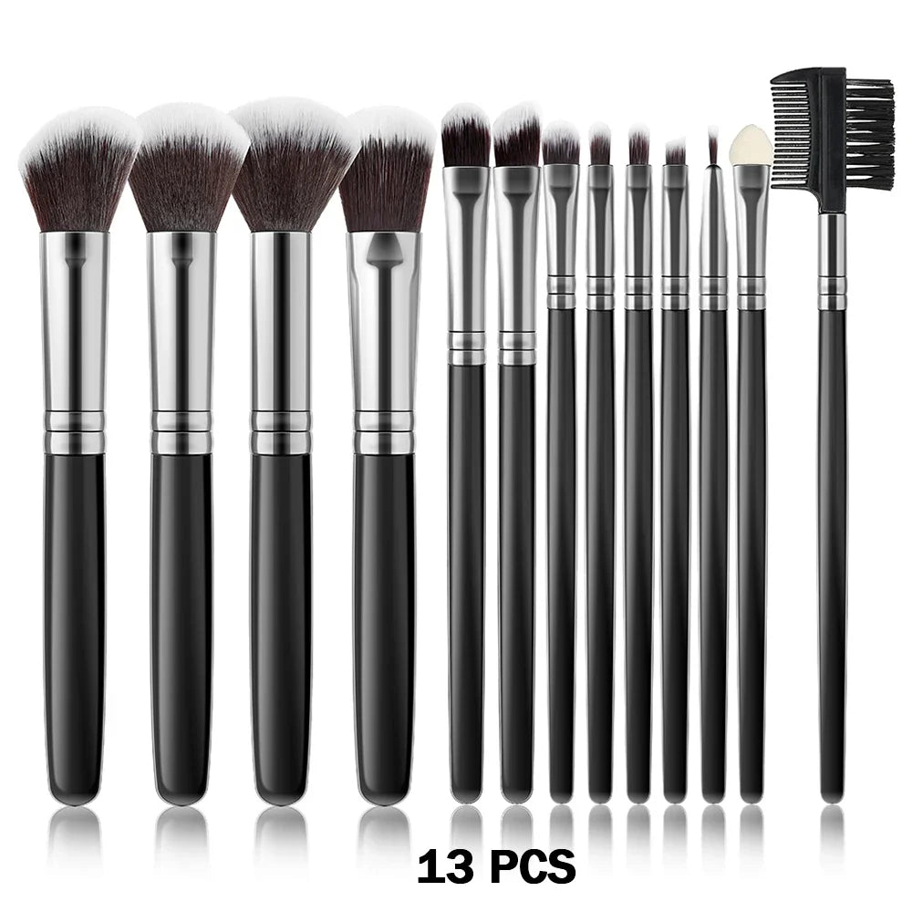 10-32PCS Makeup Brush Set Soft Fluffy Powder Foundation Contour Blush Concealer Eyeshadow Blending Highlighter Women Beauty Tool