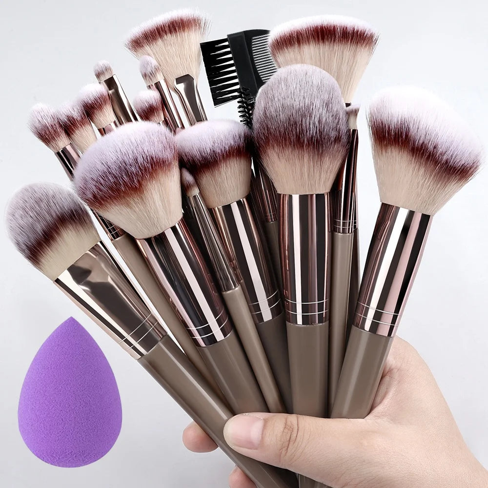 10-32PCS Makeup Brush Set Soft Fluffy Powder Foundation Contour Blush Concealer Eyeshadow Blending Highlighter Women Beauty Tool