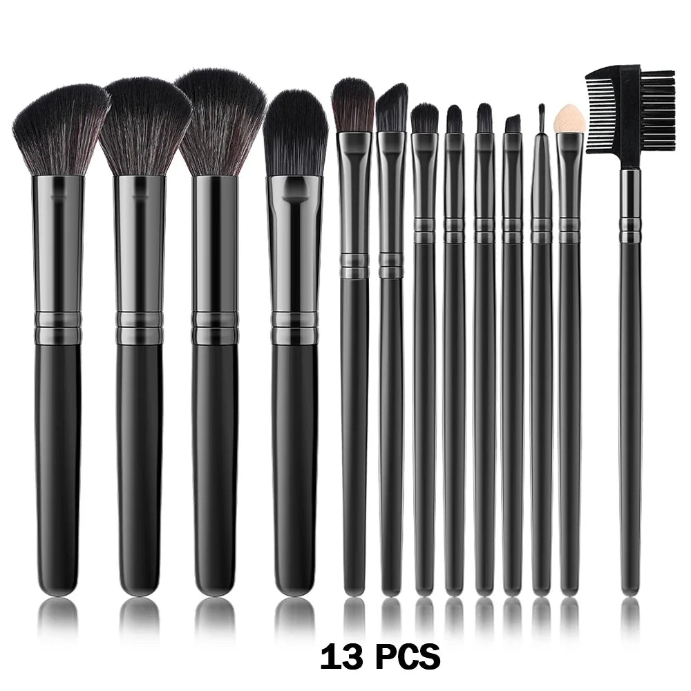 10-32PCS Makeup Brush Set Soft Fluffy Powder Foundation Contour Blush Concealer Eyeshadow Blending Highlighter Women Beauty Tool