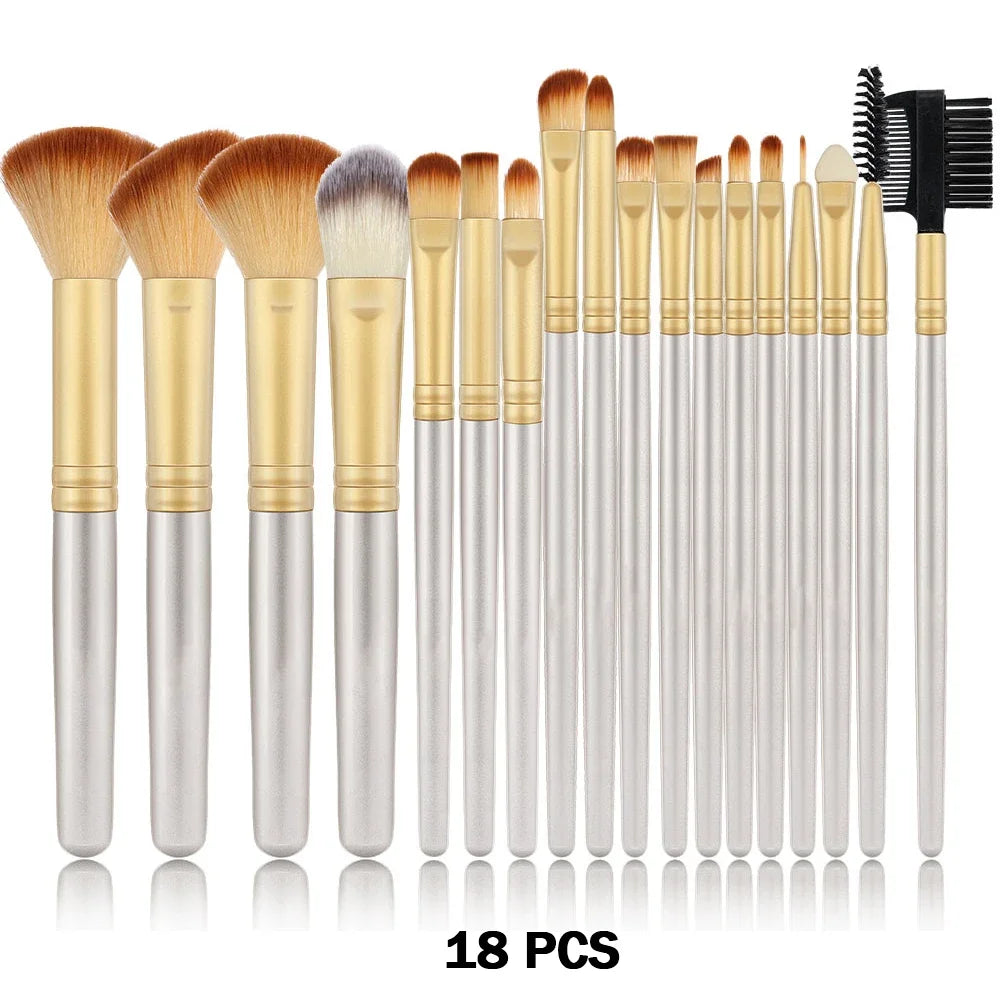 10-32PCS Makeup Brush Set Soft Fluffy Powder Foundation Contour Blush Concealer Eyeshadow Blending Highlighter Women Beauty Tool