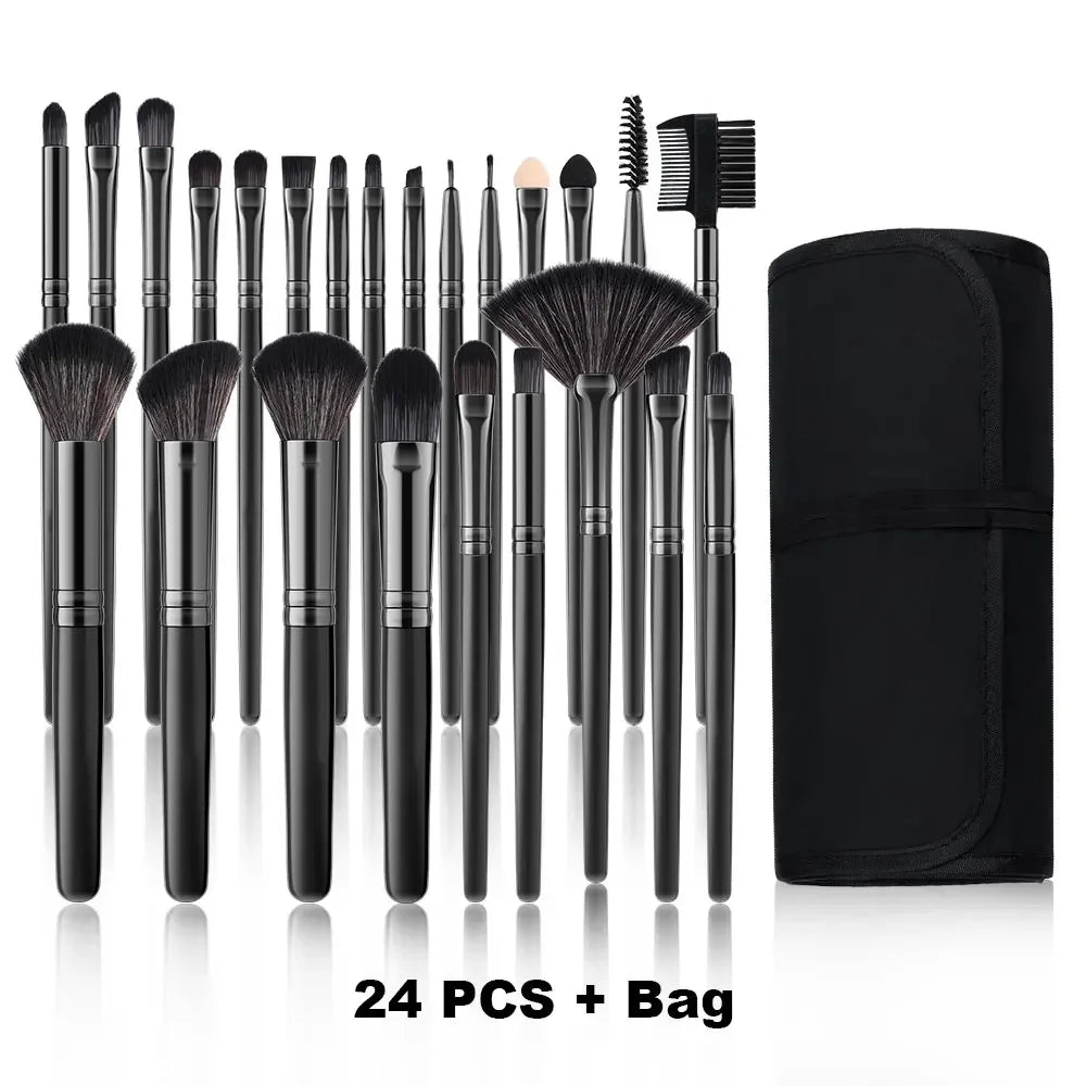 10-32PCS Makeup Brush Set Soft Fluffy Powder Foundation Contour Blush Concealer Eyeshadow Blending Highlighter Women Beauty Tool