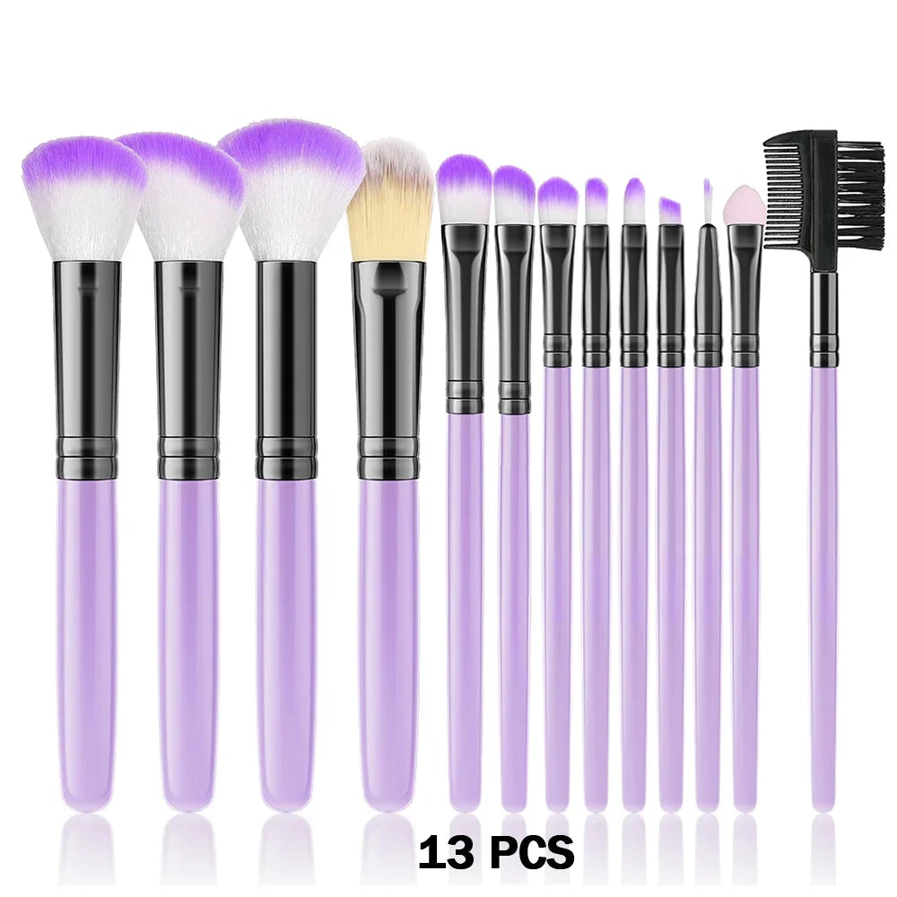10-32PCS Makeup Brush Set Soft Fluffy Powder Foundation Contour Blush Concealer Eyeshadow Blending Highlighter Women Beauty Tool