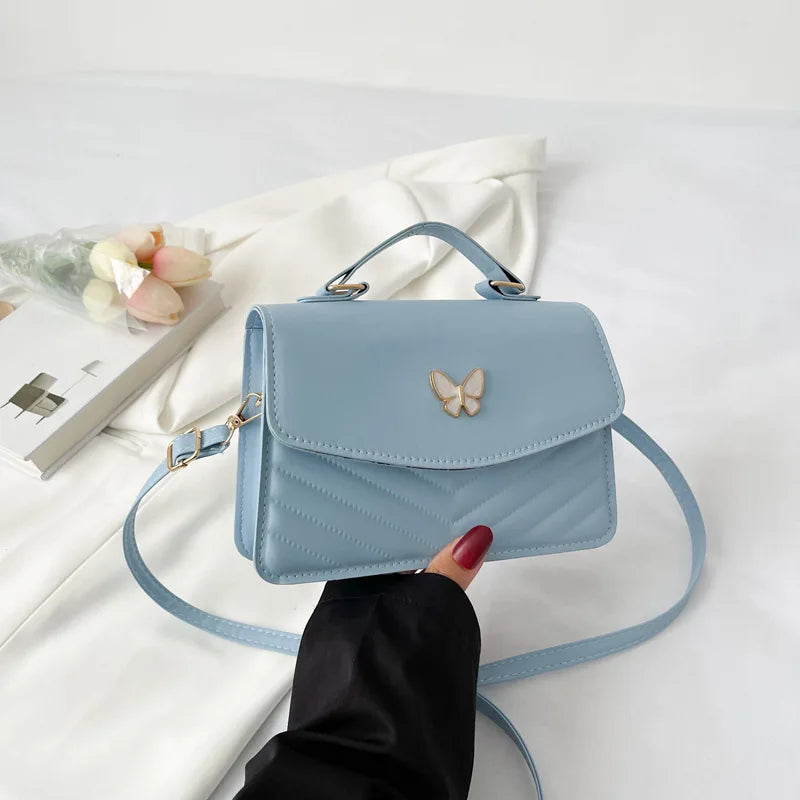 casual fashion crossbody bag new Korean style women's bag pure color shoulder bag niche versatile satchel small square bag wo...