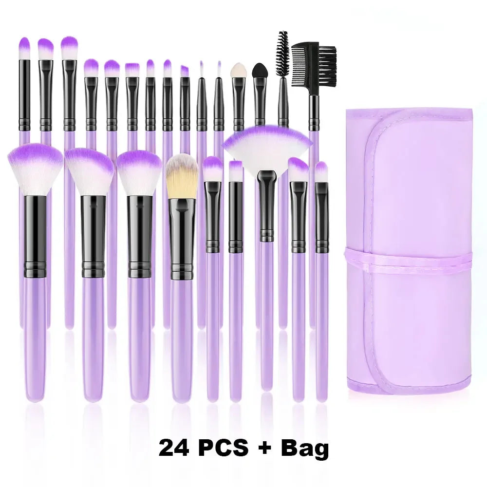 10-32PCS Makeup Brush Set Soft Fluffy Powder Foundation Contour Blush Concealer Eyeshadow Blending Highlighter Women Beauty Tool