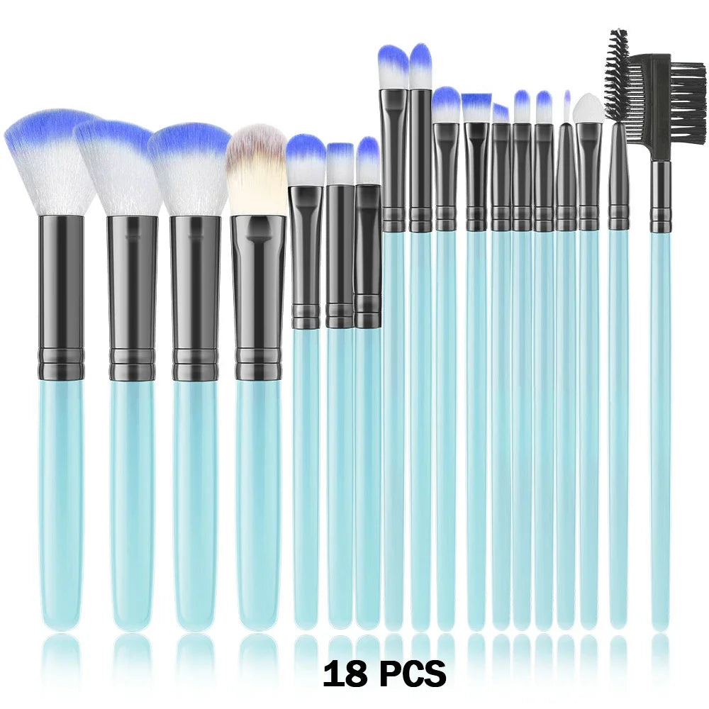 10-32PCS Makeup Brush Set Soft Fluffy Powder Foundation Contour Blush Concealer Eyeshadow Blending Highlighter Women Beauty Tool