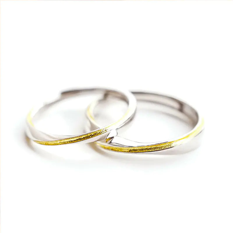 925 Silver Möbius Couples Ring - Minimalist Design