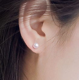 S925 Silver Freshwater Pearl Stud Earrings for Women