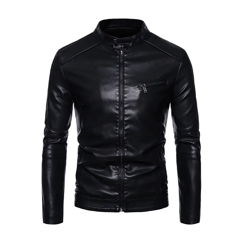 Men's Genuine Leather Winter Jacket - Stylish Long Coat