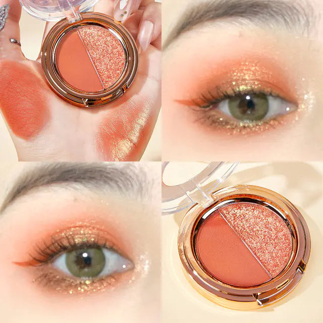 JADED Matte Gold Two-Color Eyeshadow Palette (Fashion)