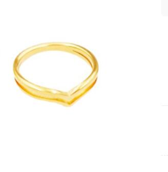 Glossy Irregular Wave Heart Ring