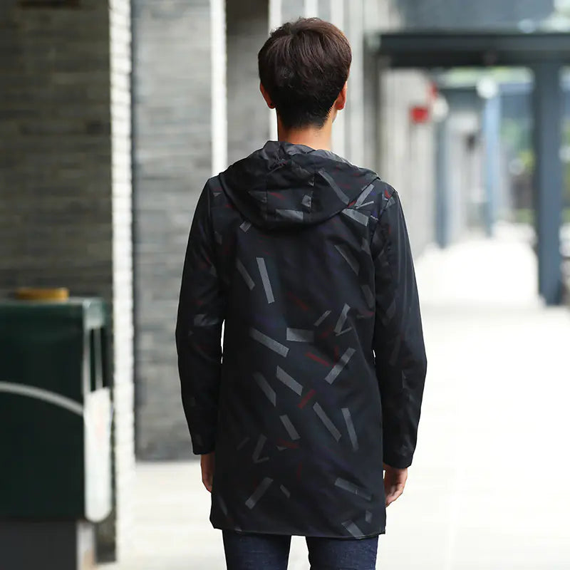 Men's Winter Jacket - Slim Fit Long Coat for Teens