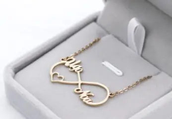 Custom Stainless Steel Name Necklace with Infinity Symbol