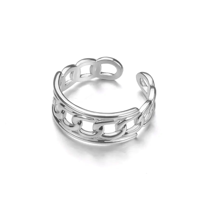 Minimalist Devil Eye Rings for Couples with Stars & Moon