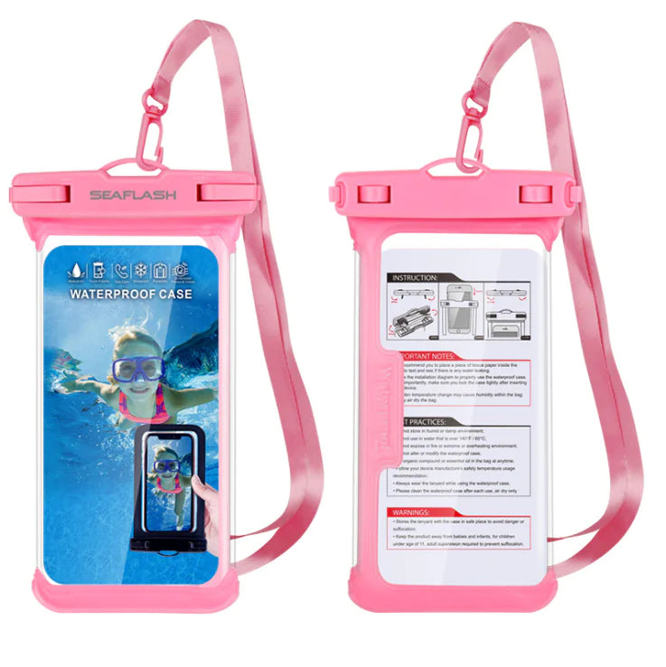 Outdoor Waterproof Phone Pouch for Diving and Rafting