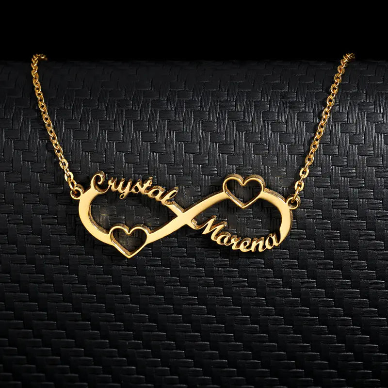 Custom Stainless Steel Name Necklace with Infinity Symbol
